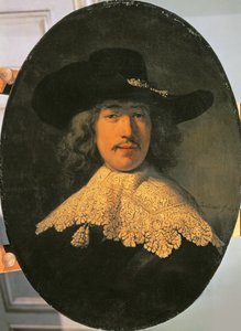 Portret van een jonge man met een kanten kraag, 1634